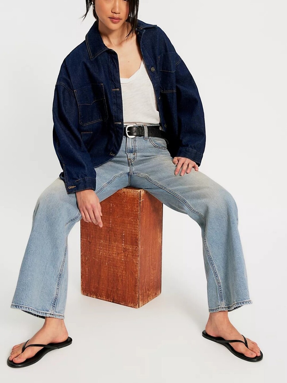 Free People Levi's Loose Boot Jeans - Picture 3 of 5